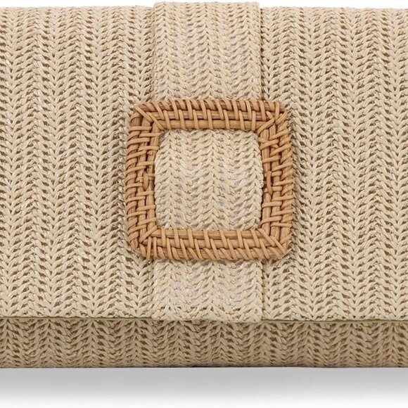 Elegant Lightweight Raffia Handbag - Perfect for Day & Night Outings
